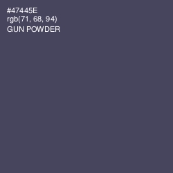 #47445E - Gun Powder Color Image